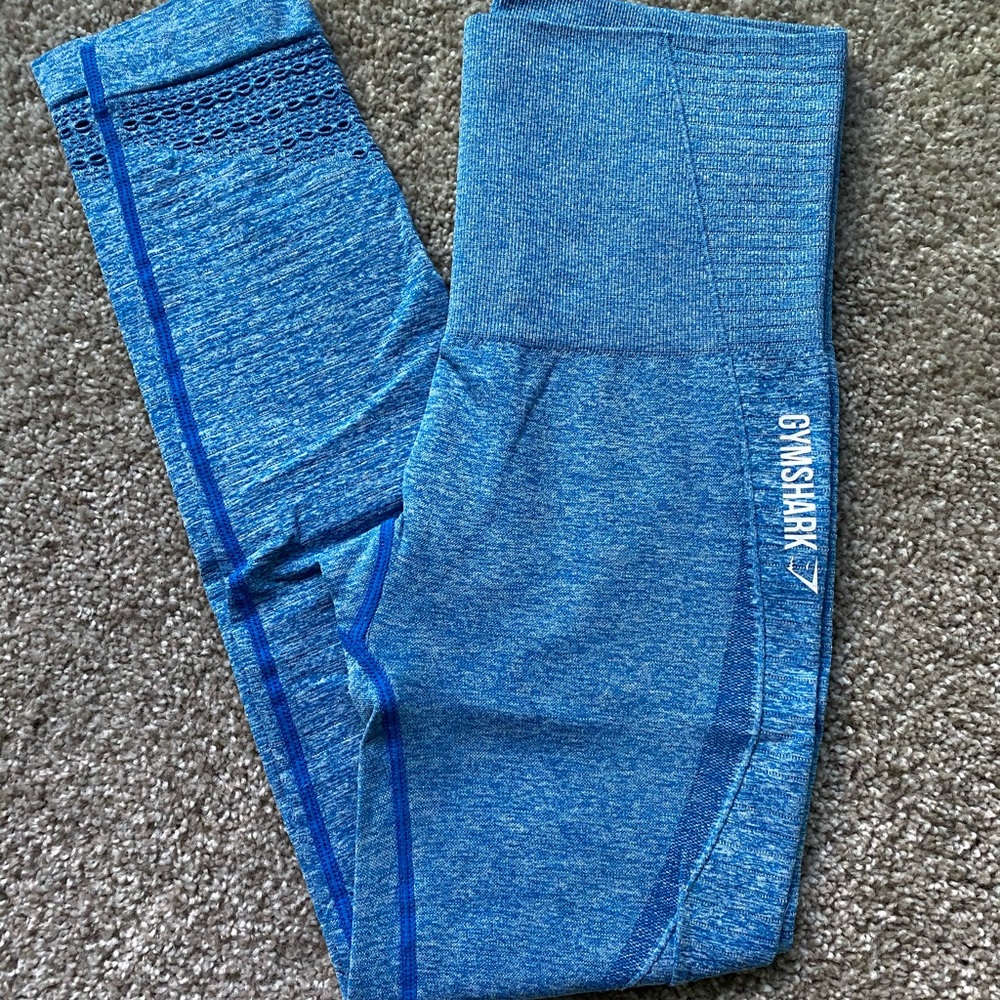 Blue gym shark seamless legging OG
